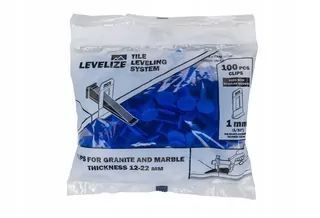 Levelize 1mm klipy vysoká. 12 - 22 mm 100 ks