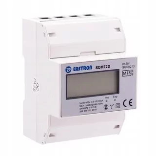 Model SDM72 D - meria a zobrazuje spotrebu aktívnej energie (kWh)