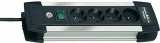 Premium-Alu-Line 4-zásuvkový napájací panel 1,8 m H05VV-F 3 × 1,5