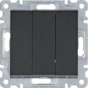 Vypínač svetla - Lumina2 Triple konektor 3-key black