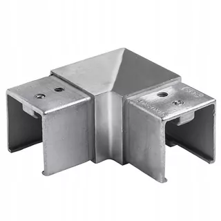 Koleno horizontálne 90° s rozmermi H30mm/40 × 40/1,5 mm.