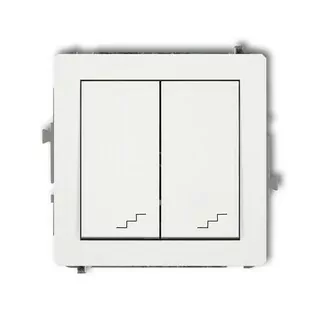 DWP-33 Dvojitý zapustený schodový spínač DECO KARLIK