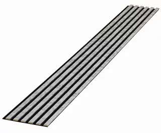 Lamele 3D 6szt. na filcu 275cm x 27cm SILVER