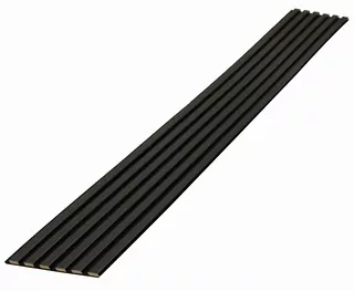 Lamele 3D 6szt. na filcu 275cmx27cm BLACK