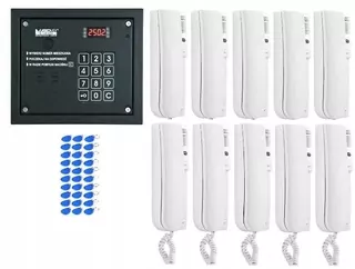 Laskomex CP-2503R čierny Audio panel s čítačkou kľúčov RFID
