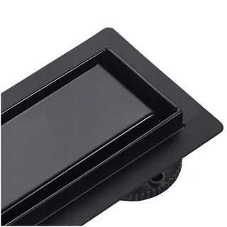 BASIC 360 Drain Black Lineárny odtok s otočným sifónom čierny 100 cm