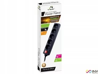 Rozvádzač TRACER PawerPatrol čierny 3m 5 zásuviek TRL-100B
