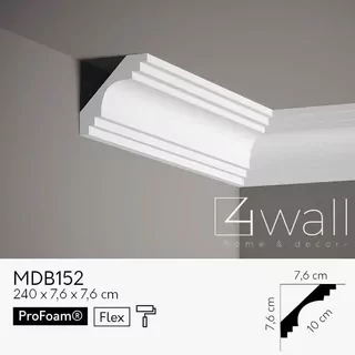 Stropná lišta biela polyuretánová MDB152