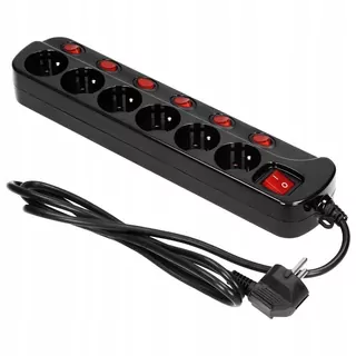 Predlžovací kábel - 1,5m 6 × 230V Power Strip OR-AE-13162 / B / 1.5 WHES
