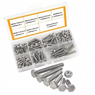 Skrutky, šróby - M3941 FAVE M4 DIN 933 Skrutky
