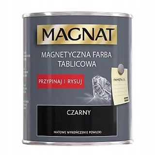 Magnetická latexová nástenná a tabuľová farba Magnat 0,75 l, matná čierna