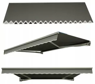 Markíza na balkón a terasu 400 x 300 cm odtiene sivej