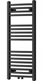 Mexen Ares kúpeľňový radiátor 900 × 400 mm, bočné alebo stredové pripojenie, 312 W, čierny