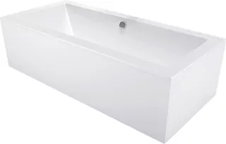 Obdĺžniková akrylátová vaňa Mexen Cube s odtokom v strede, 170 x 80 cm