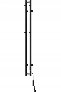 Mexen Pino elektrický ohrievač s vešiakmi na uteráky 1405 × 137 mm, 150 W, čierny