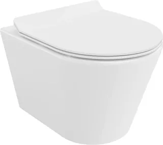 Mexen Rico Rimless WC misa s pomaly padajúcou doskou slim duroplast, biela