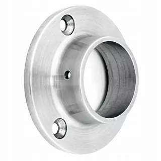 Axiálne upevnenie rúrky 42,4 na stenu, fi 85mm, 4BS(AISI 304, SYSTEM 42,4, SATIN)