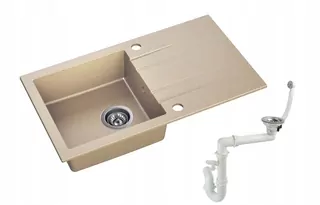 MODERNO ACQUA DREVÍK 75 × 42 cm ŽULA (axi-gran) BÉŽOVÁ (farba s viditeľnými kvapkami)