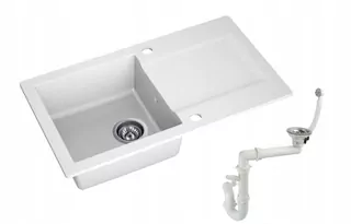 MODERNO GRANITO DREVÍK 76 × 43 cm ŽULA (axi-gran) BIELA (farba s viditeľnými kvapkami)