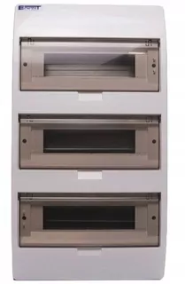 Modulárny rozvádzač S36 Nastaviteľný (3 × 12) IP40 s dymovým krytom so svorkami N+PE, ENE-00355