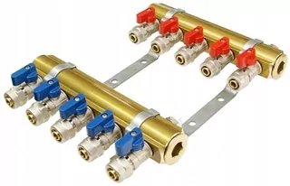 Ventil PEX MINI 16 × 1/2 červený - 5ks