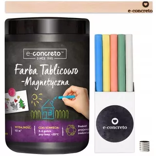 Magnetická akrylová farba na steny e-concreto 1 l matná