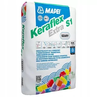 Mapei Lepiaca malta Keraflex Extra S1 sivá