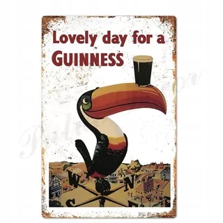 Plechové cedule Guinness Vintage na ozdoby
