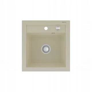 Mexen Vito žulový drez s 1 komorou 520 × 490 mm, béžová - 6503521000-69