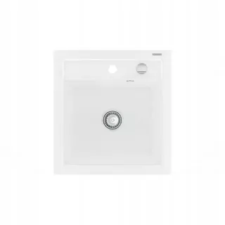 Mexen Vito žulový drez 1-komorový 520 × 490 mm, biela - 6503521000-20
