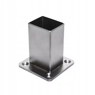 Upevnenie stĺpika zábradlia POZIOME 3,7 × 4,7 cm Inox