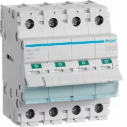 Modulárny odpojovač 100 A FR Hager SBN490 4P