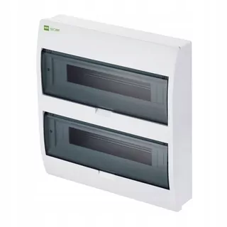 Modulárny rozvádzač 2 × 18, namontovaný na stenu, IP40, RN-nt 2/36 N+PE ELEGANT 2407-01