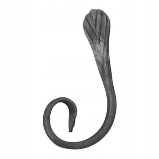 Motív z plochého tyče navíjaný C 12 × 6 mm 120 × 60 mm ľavý