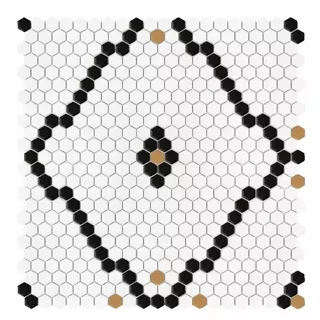 Podložka DUNINxHouse Loves Mini Hexagon Rombdance Black