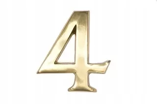 Číslo na dom - Číslo pre dom Budova Brass Digits 20 cm "4