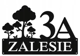 Číslo na dom - Číslo domu tabule Adresa oceľové 2mm grafiky 5345