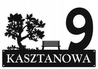 Číslo na dom - Number Board Address Steel 2mm Grafika 5381