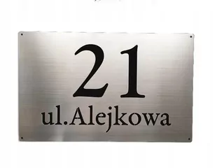 Číslo na dom - Číslo Adresa doma nerezového plechu 48x30cm