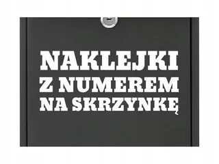 Poštová schránka - Nálepka na štítok. Číslo plafónového domu, čísla