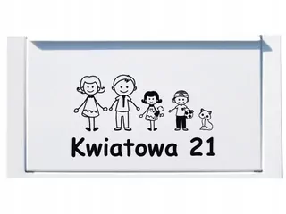 Poštová schránka - Nálepka na poštovú schránku s postavami ulicu
