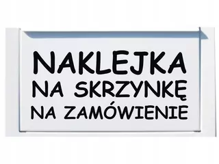 Poštová schránka - Nálepka nálepka na schránke. Adresa. Ulica