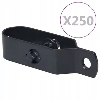 Napínače na drôtenú mriežku, 250 ks, 90 mm, oceľ, strieborné