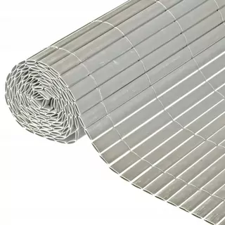 Nature Obojstranná oplotenia rohož, PVC, 1 × 3 m, šedá