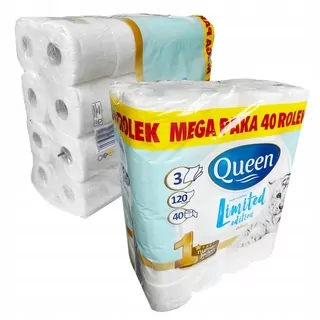 Queen toaletný papier neparfumovaný 40 ks.