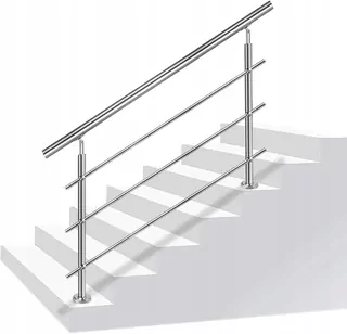 Nerezové madlo s 3 priečkami, 160 cm