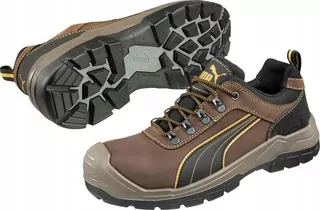 Nízke topánky 640730, S3, HRO, veľkosť 42, hnedé Puma