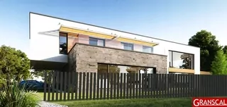 Moderný vertikálny plot hliník