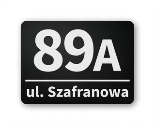 Číslo na dom - Dom a hliník-Black-Mat-N4 Address Plate
