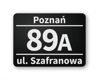 Číslo na dom - House House Number Hliník-Black-Mat-N5